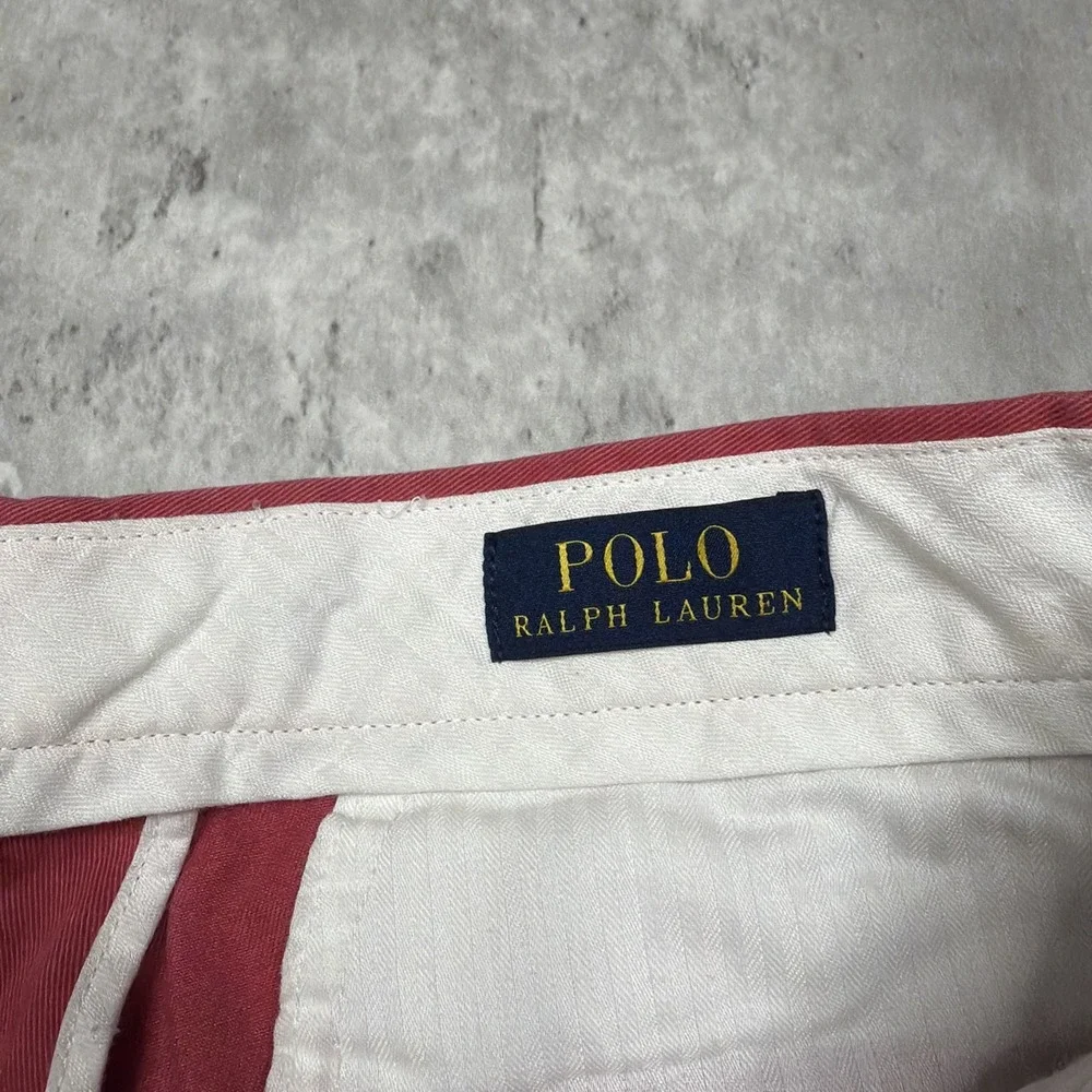 Polo Ralph Lauren Bedford Chino Classic Fit Red Cotton Twill Pants Size 32x30